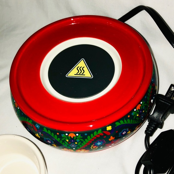 Scentsy Wax Warmer Calaca Mexican Day of the Dead Skull Original Box Spatula - Picture 5 of 7